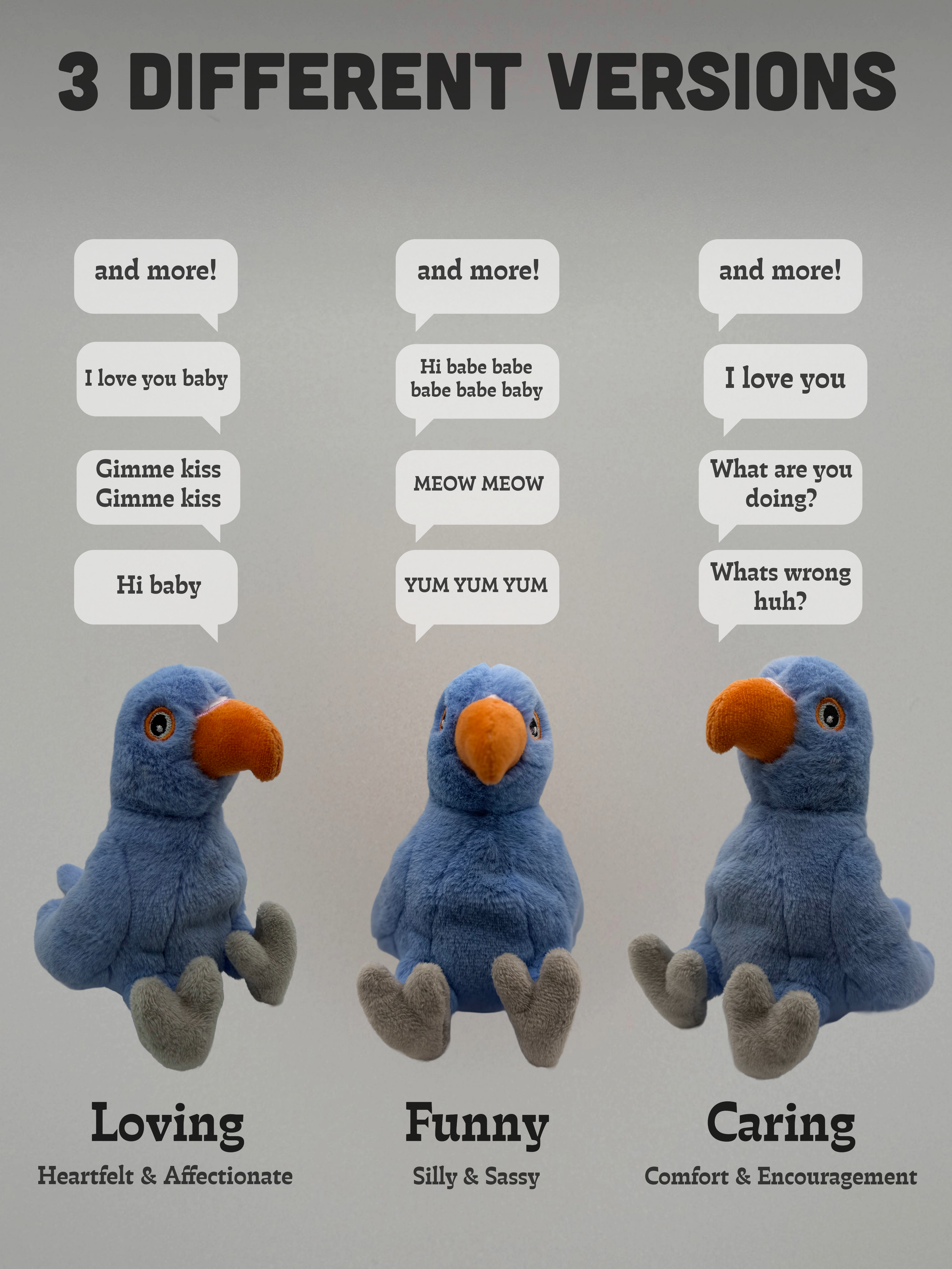 Talking Rio Sized Plushie